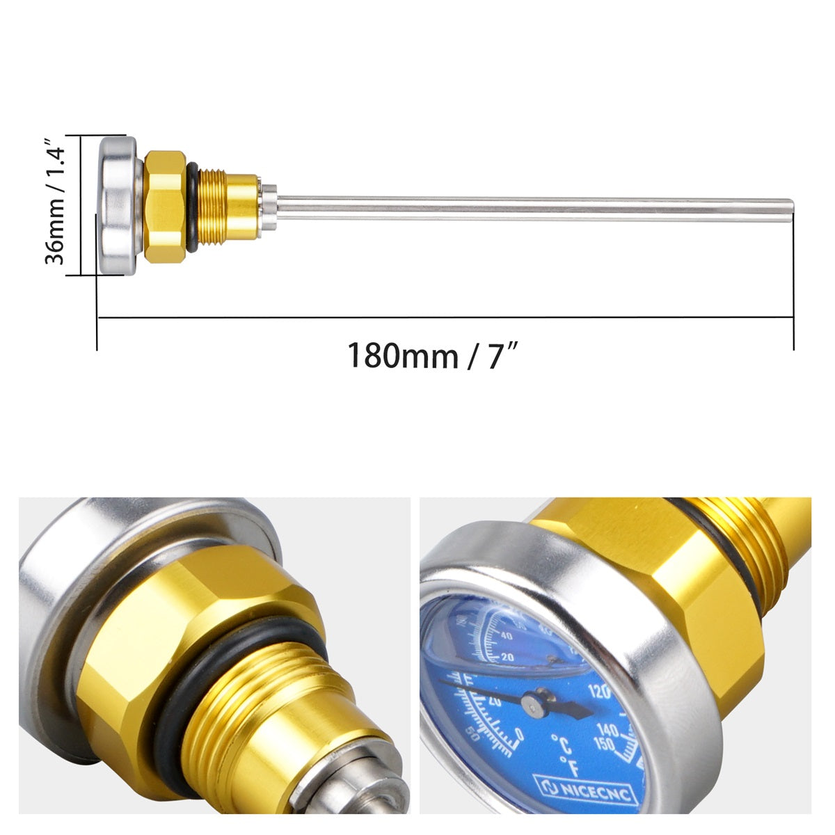 Oil Temperature Dipstick For Suzuki DRZ400/E/S/SM 2000-2024