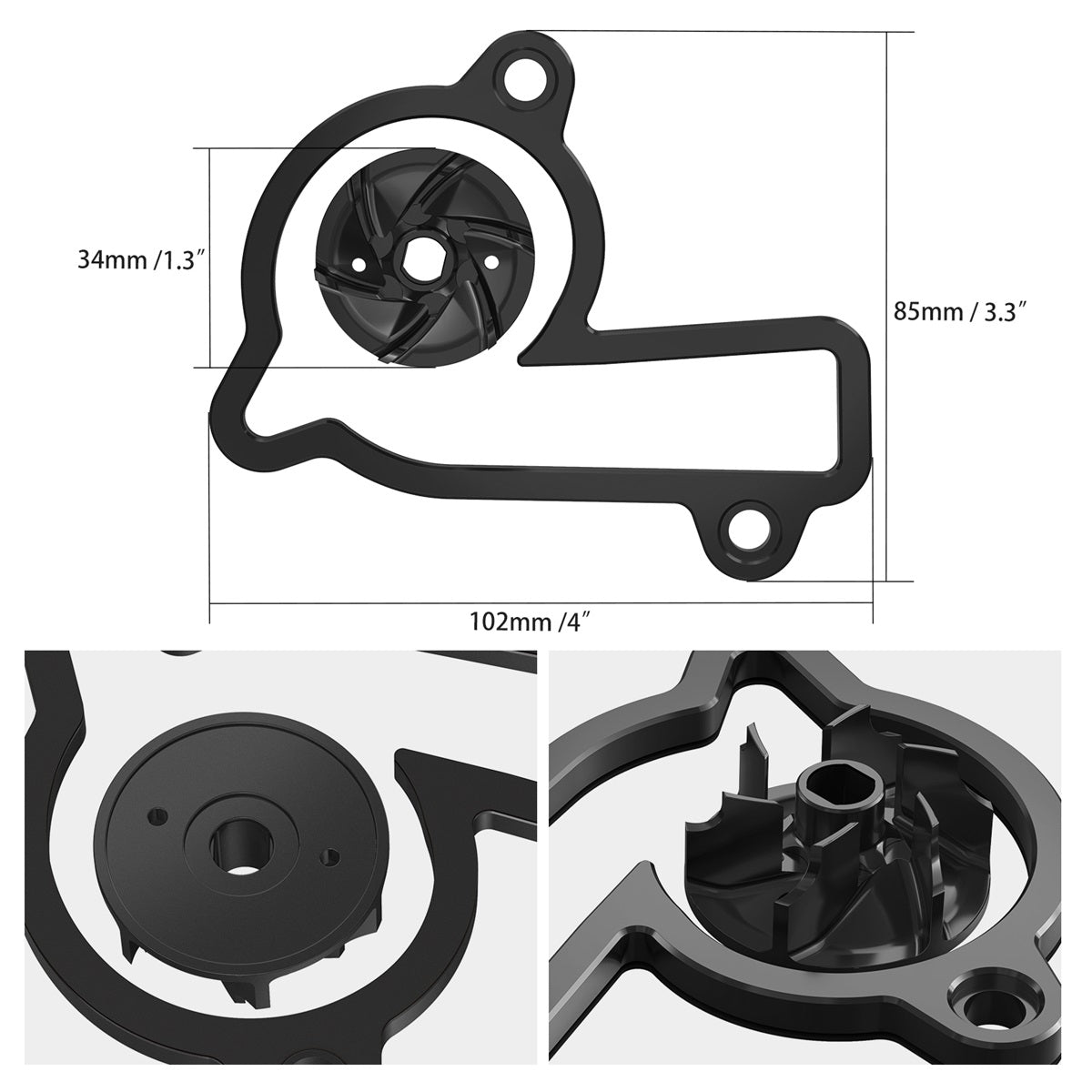 Water Pump Cooler Impeller Spacer Kit For HUSQVARNA / GAS GAS 250 350 2023-2024