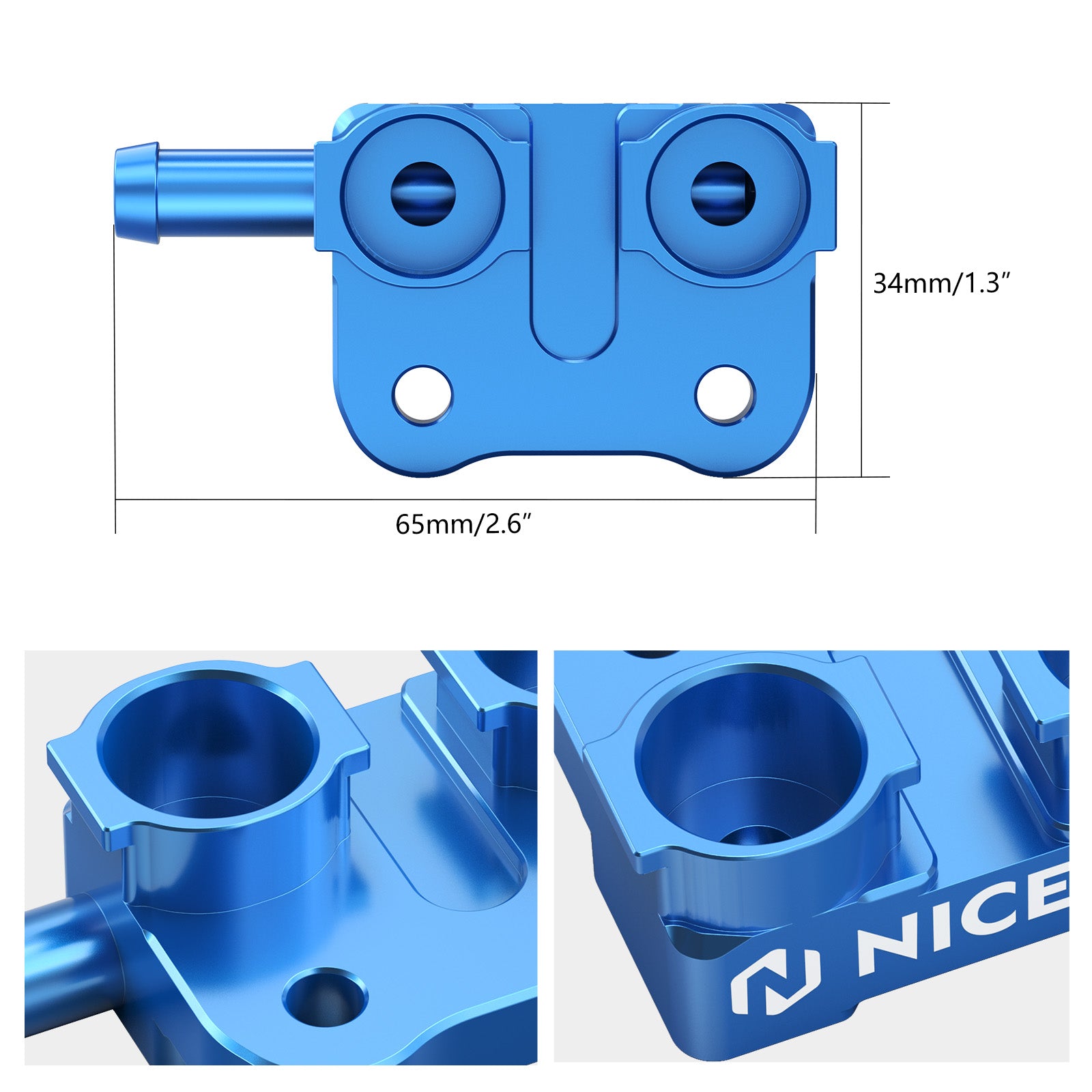 High Flow Fuel Fitting For Gas Gas EX MC EC 250/300 2024-2025
