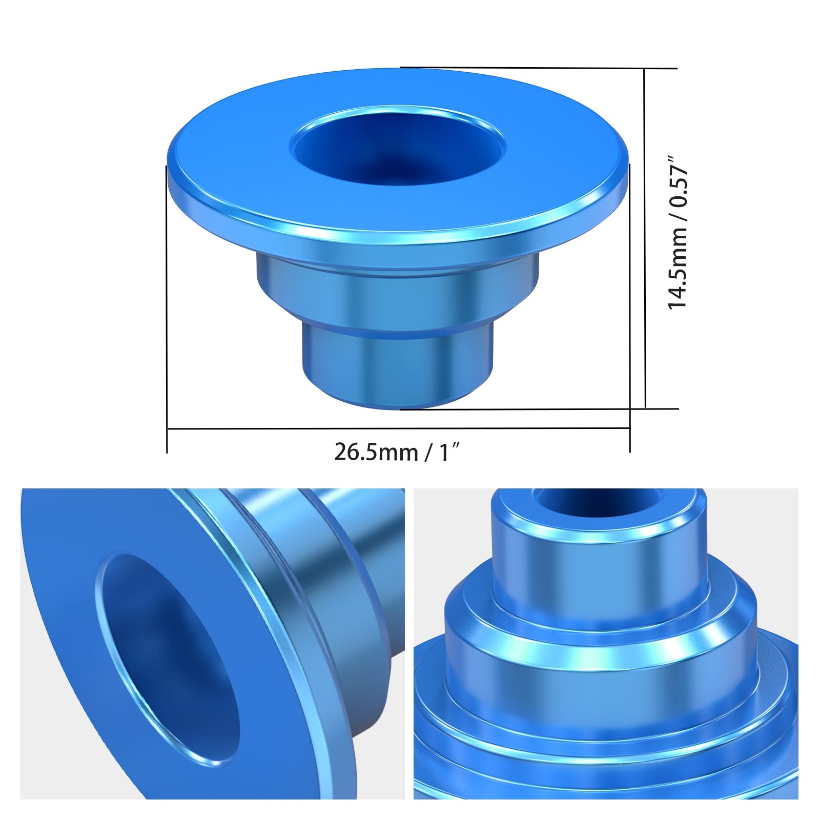 Skid Plate Bushings Spacers For KTM Gas Gas 125-500 Husqvarna 125-501 2024-2025