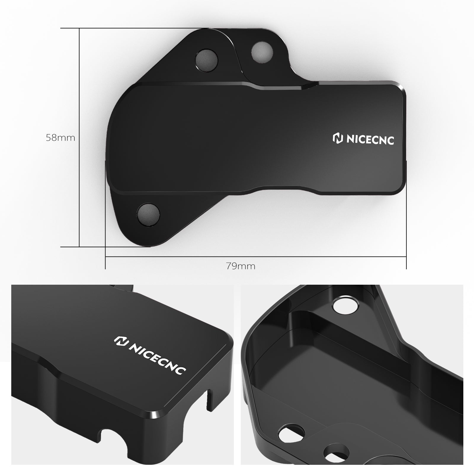 NICECNC Protezione sensore TPS anodizzata compatibile con KTM 150 250 300 XCW XC-W TPI 2018-2020 2021, HUSQVARNA TC125/FC350 2016-2020