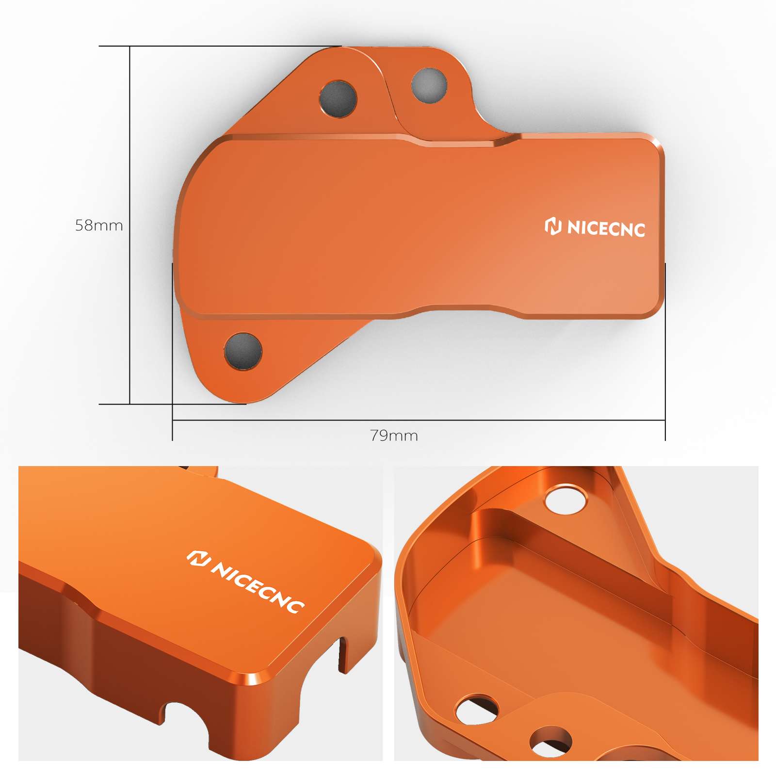 NICECNC Protezione sensore TPS anodizzata compatibile con KTM 150 250 300 XCW XC-W TPI 2018-2020 2021, HUSQVARNA TC125/FC350 2016-2020