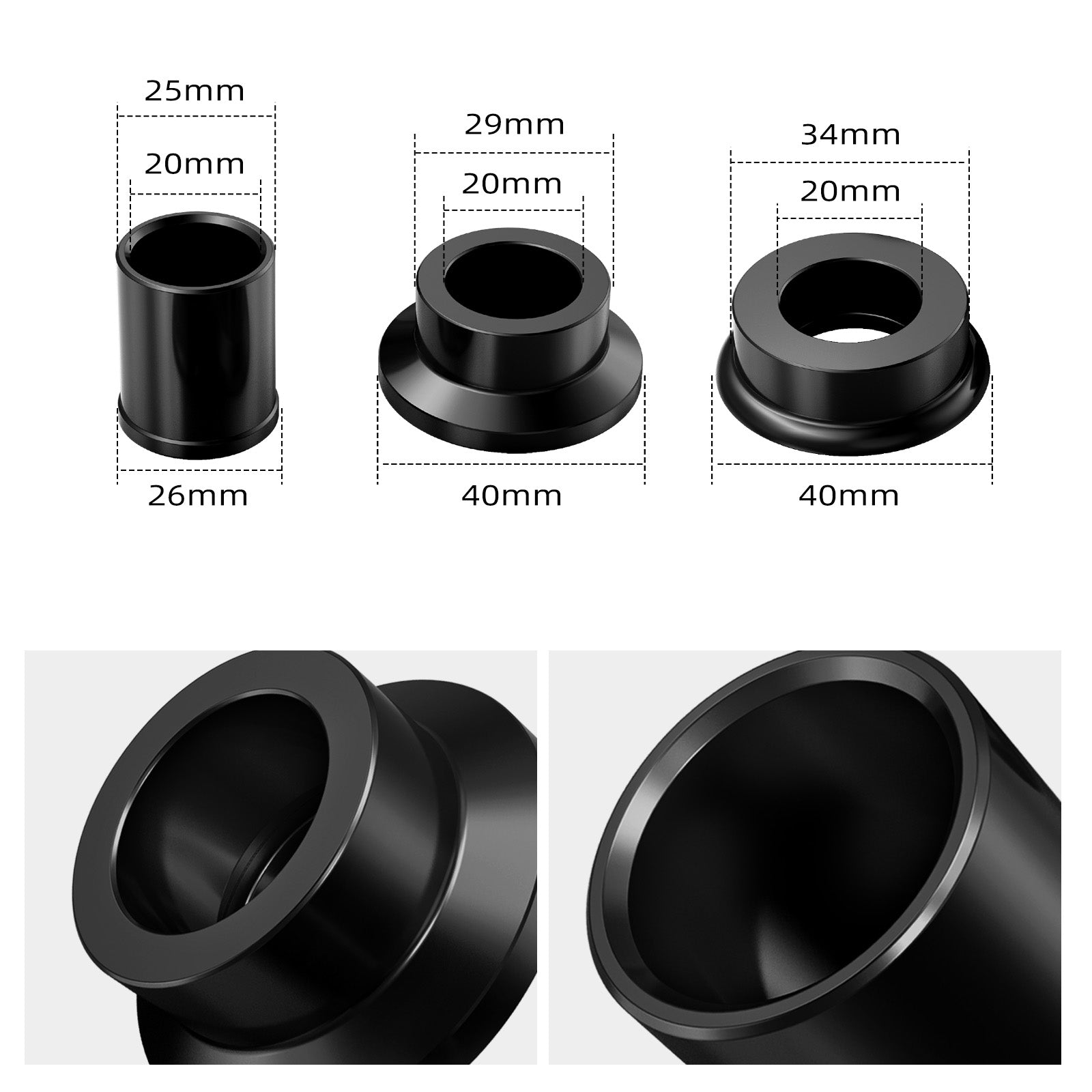 Front Rear Wheel Spacers Set For Suzuki DRZ400S DRZ400E DRZ400SM