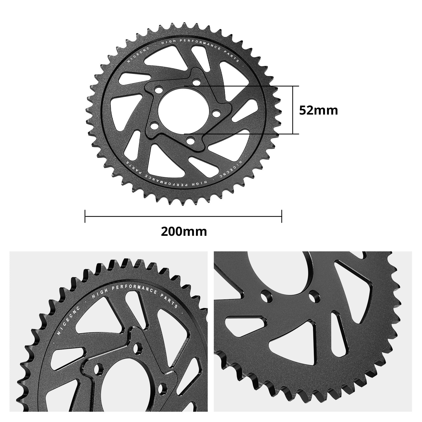 48T Rear Sprocket & Chain Guard For Surron Light Bee X / S Segway X160 X260