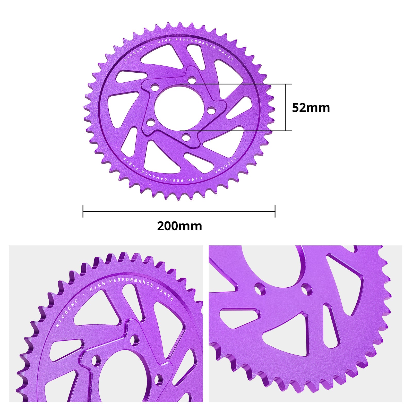 48T Rear Sprocket & Chain Guard For Surron Light Bee X / S Segway X160 X260