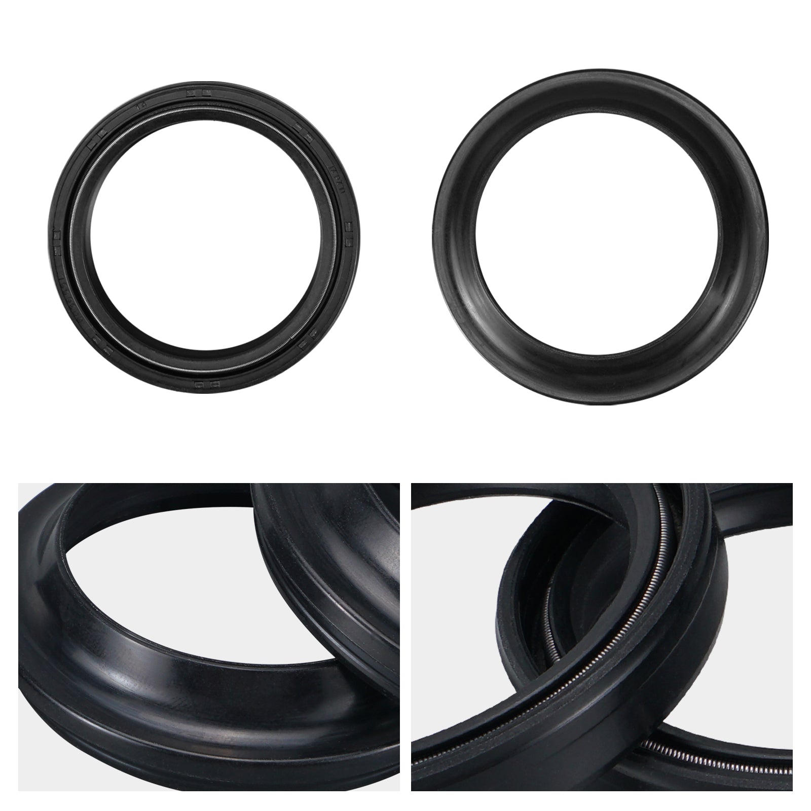 Front Fork Oil Seals Dust Seals Kit For Yamaha Kawasaki Honda Triumph