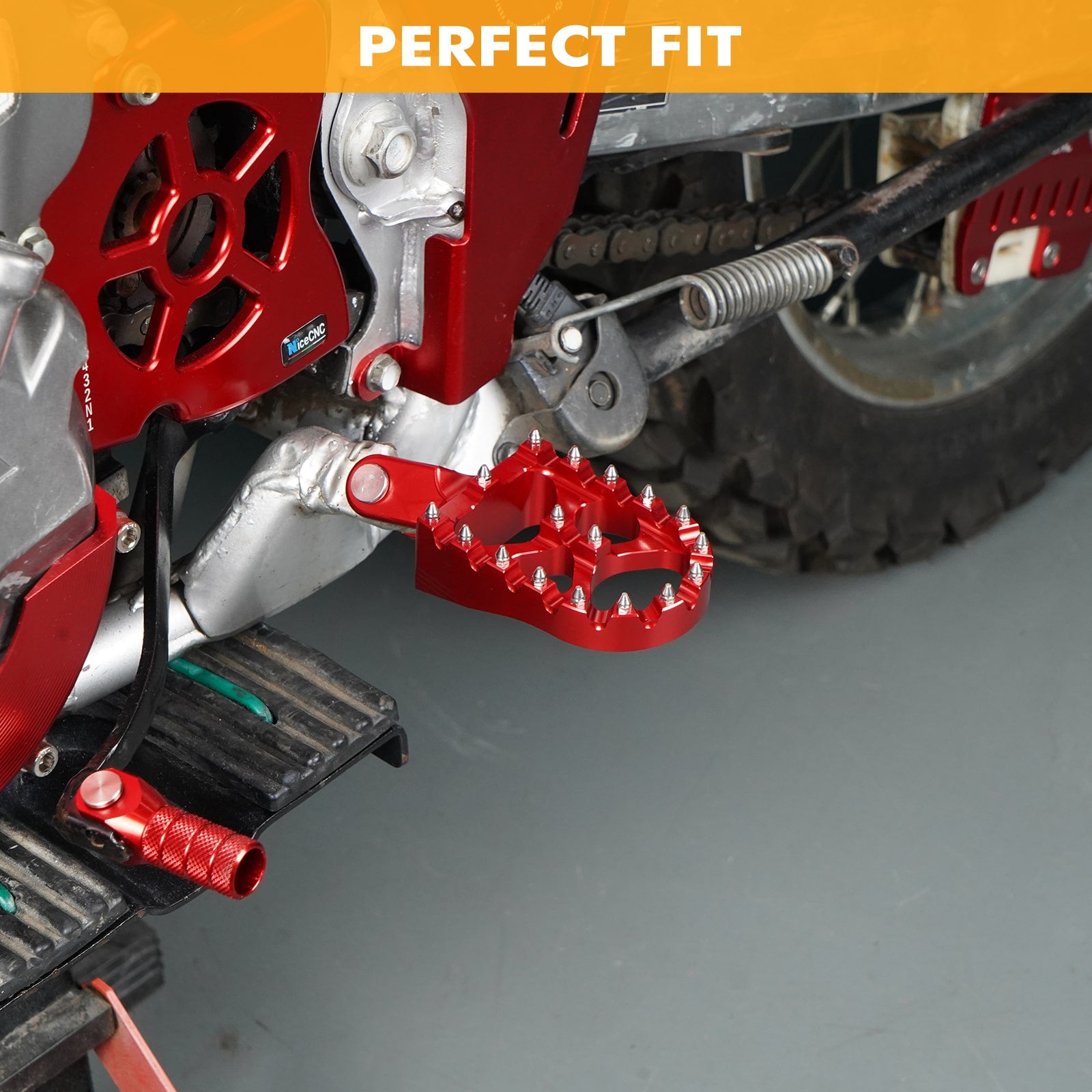 Enlarged Wide Foot Pegs Pedals For Honda XR650L 1993-2025 XR 650R 600R 250R 400R