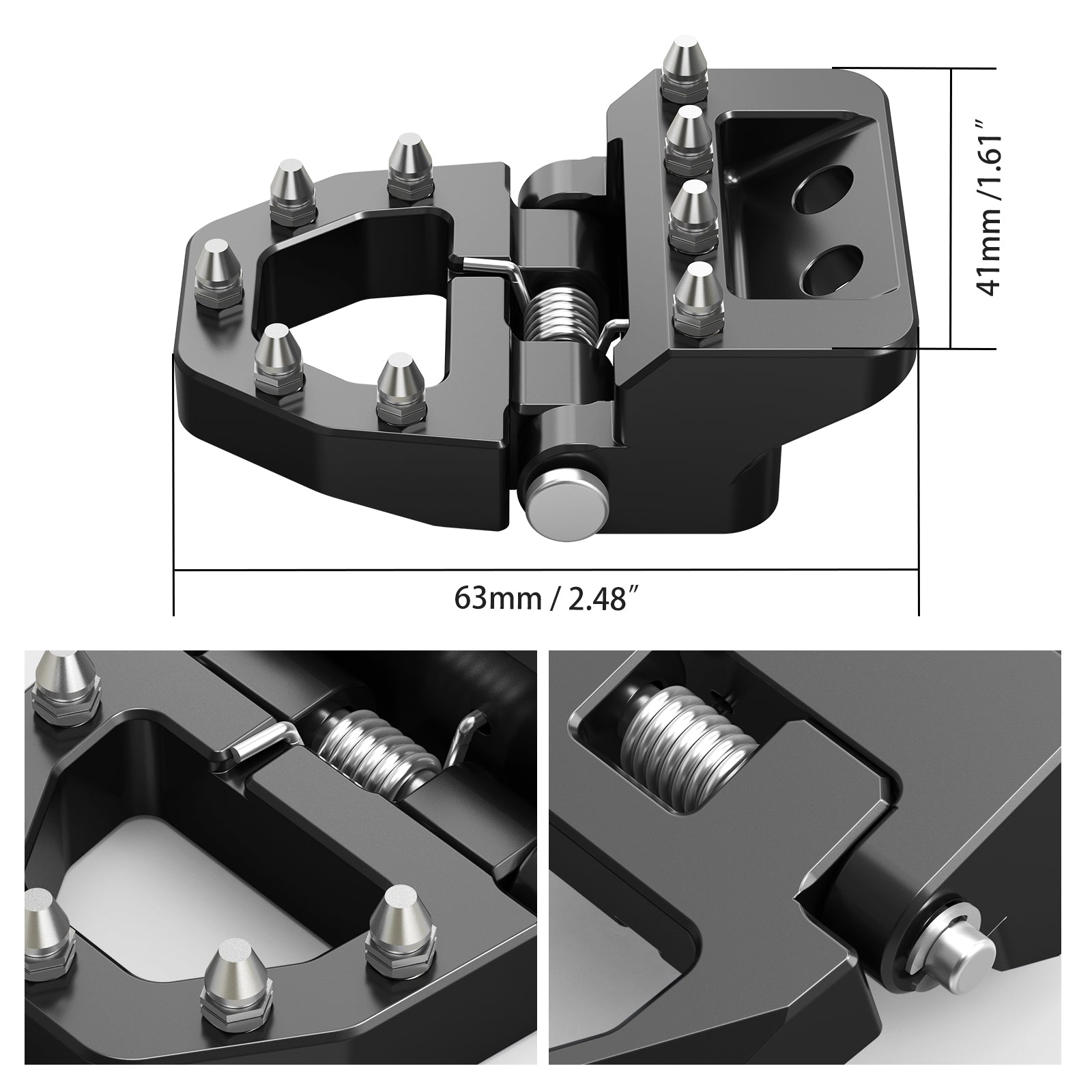 Folding Dual Control Stepped Brake Pedal Plate Tip For KTM Husqvarna 2017-2024 GasGas 21-24