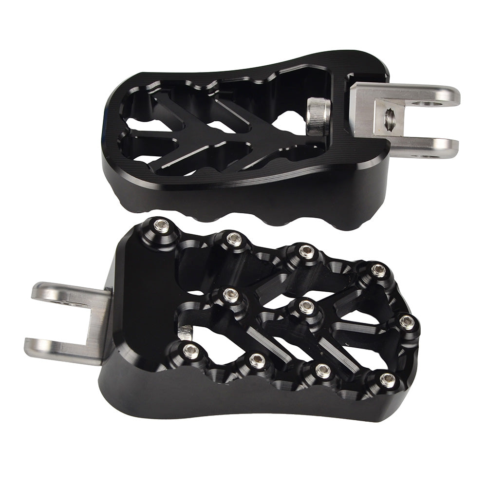 CNC Billet Wide Foot Pegs Footrests Pedals For Suzuki DRZ400 E S SM 2000-2022