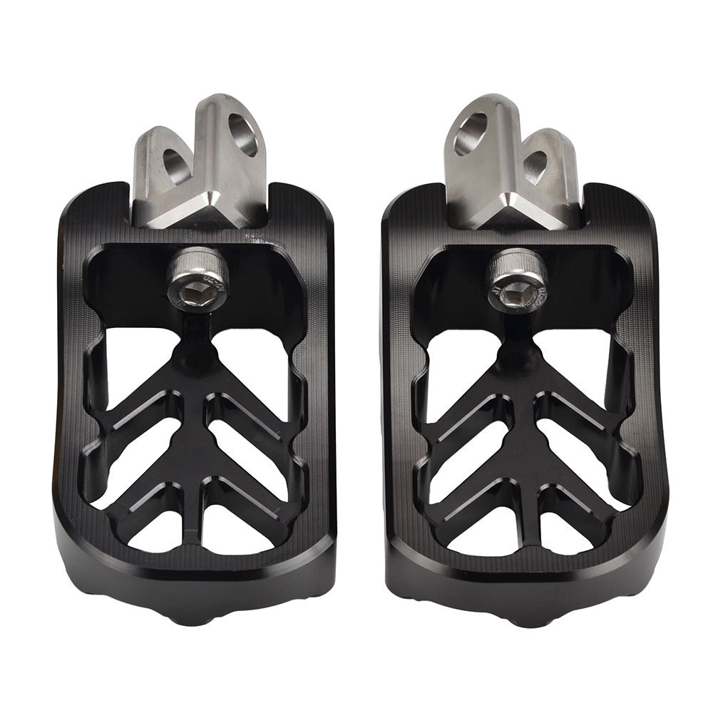 CNC Billet Wide Foot Pegs Footrests Pedals For Suzuki DRZ400 E S SM 2000-2022
