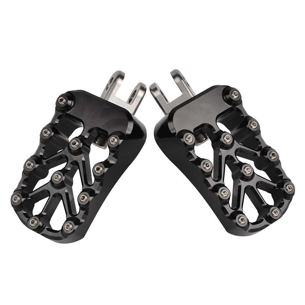 CNC Billet Wide Foot Pegs Footrests Pedals For Suzuki DRZ400 E S SM 2000-2022