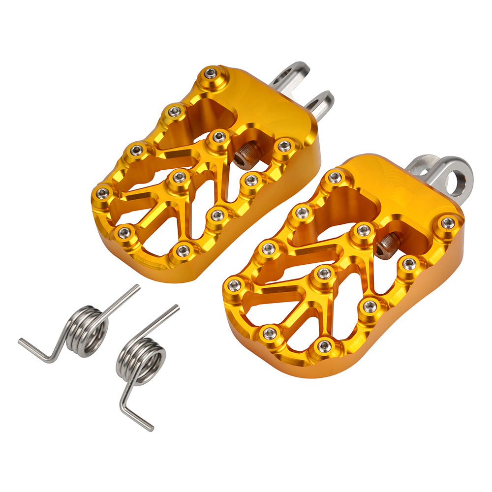 CNC Billet Wide Foot Pegs Footrests Pedals For Suzuki DRZ400 E S SM 2000-2022