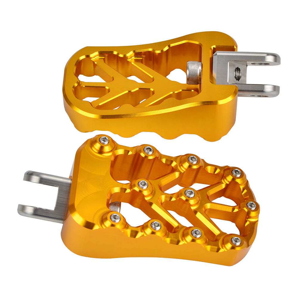 CNC Billet Wide Foot Pegs Footrests Pedals For Suzuki DRZ400 E S SM 2000-2022