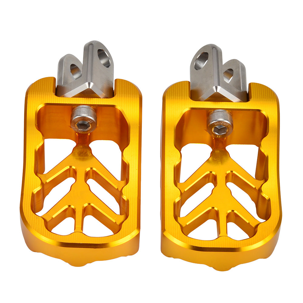 CNC Billet Wide Foot Pegs Footrests Pedals For Suzuki DRZ400 E S SM 2000-2022