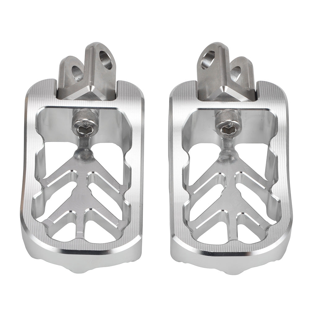 CNC Billet Wide Foot Pegs Footrests Pedals For Suzuki DRZ400 E S SM 2000-2022