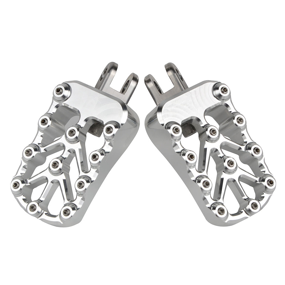 CNC Billet Wide Foot Pegs Footrests Pedals For Suzuki DRZ400 E S SM 2000-2022