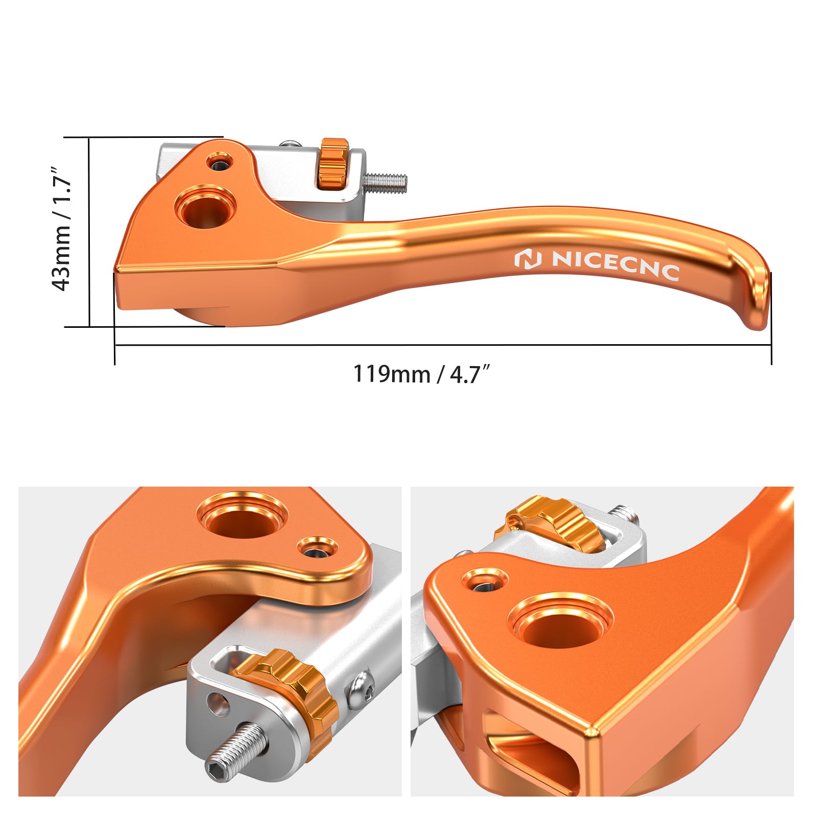 Shorty Brake Clutch Lever Set For KTM 350 500 EXC-F 2014-2025
