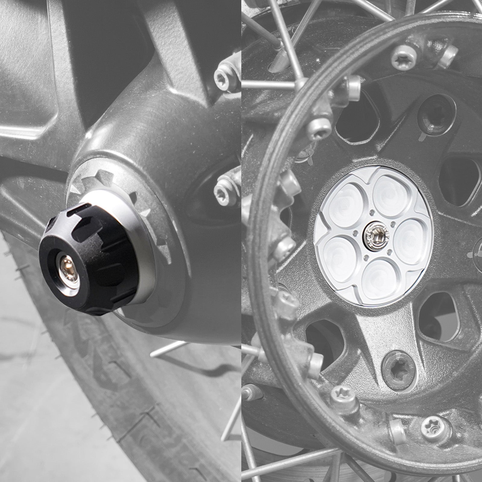 Rear Axle Fork Wheel Crash Protector For BMW R1250GS / Adventure
