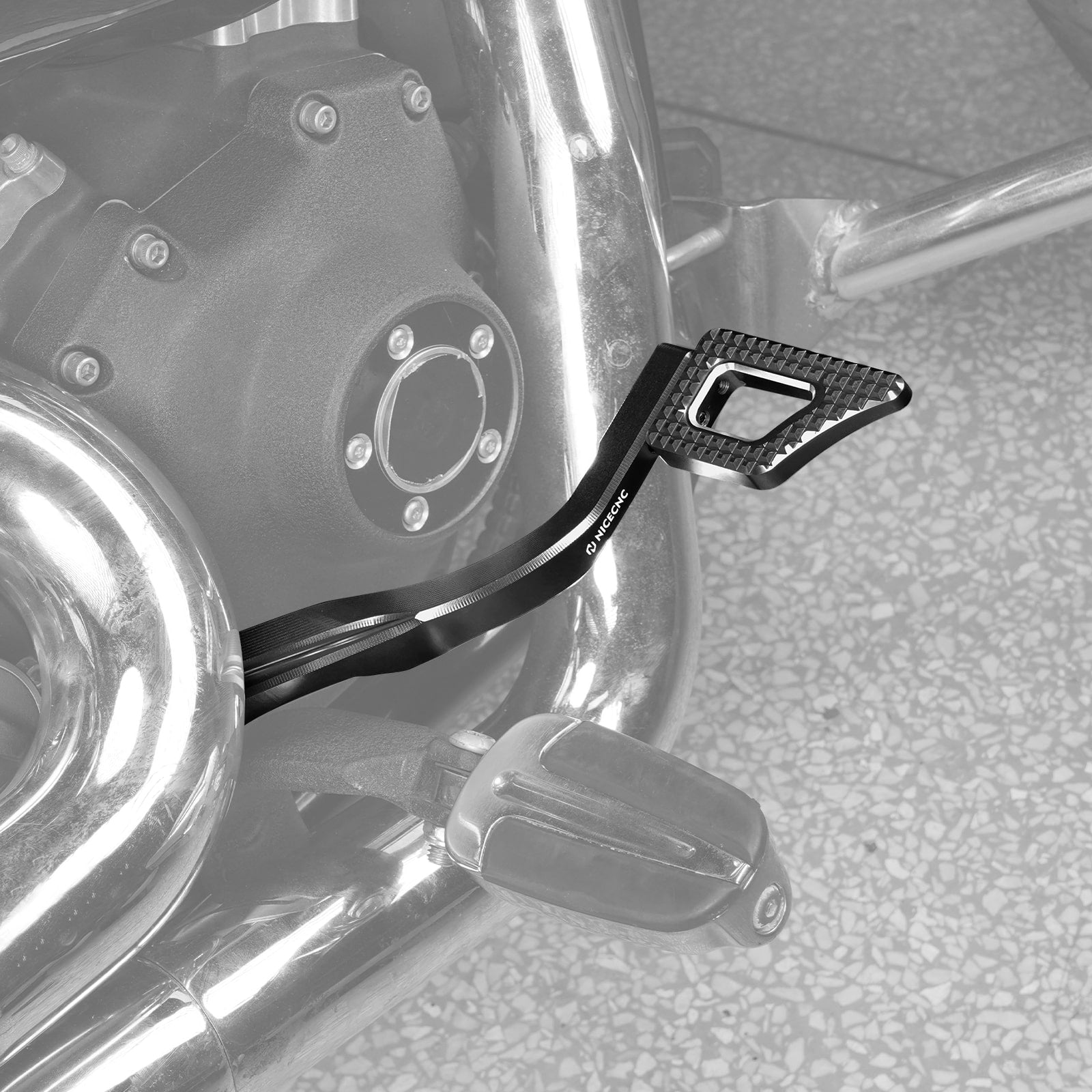 Rear Brake Pedal Lever Kit For Harley Dyna Low Rider Street Bob Super Glide