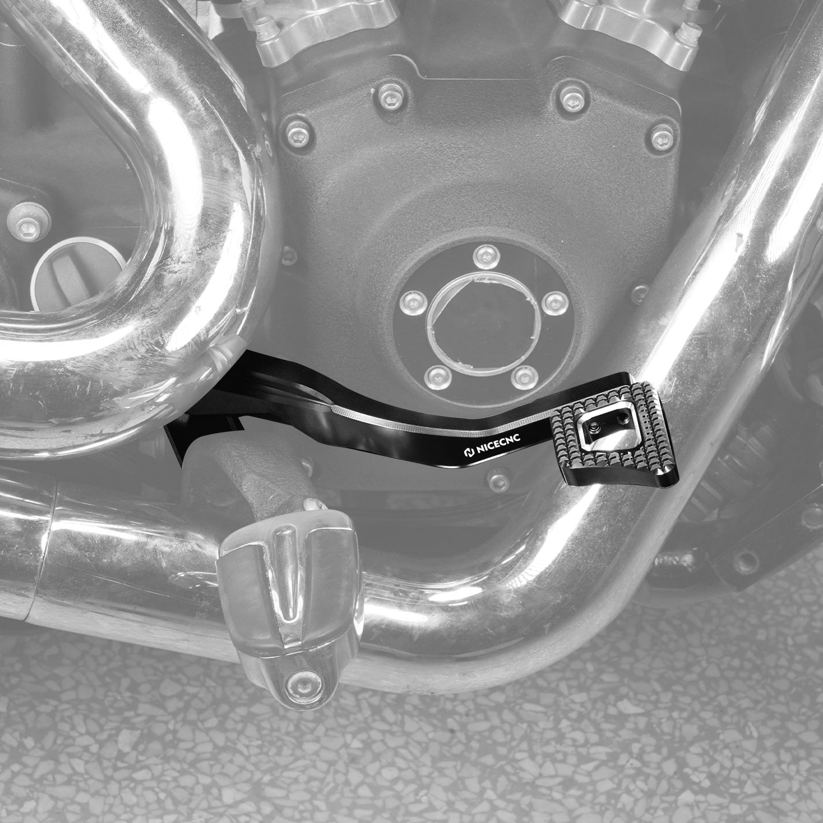 Rear Brake Pedal Lever Kit For Harley Dyna Low Rider Street Bob Super Glide