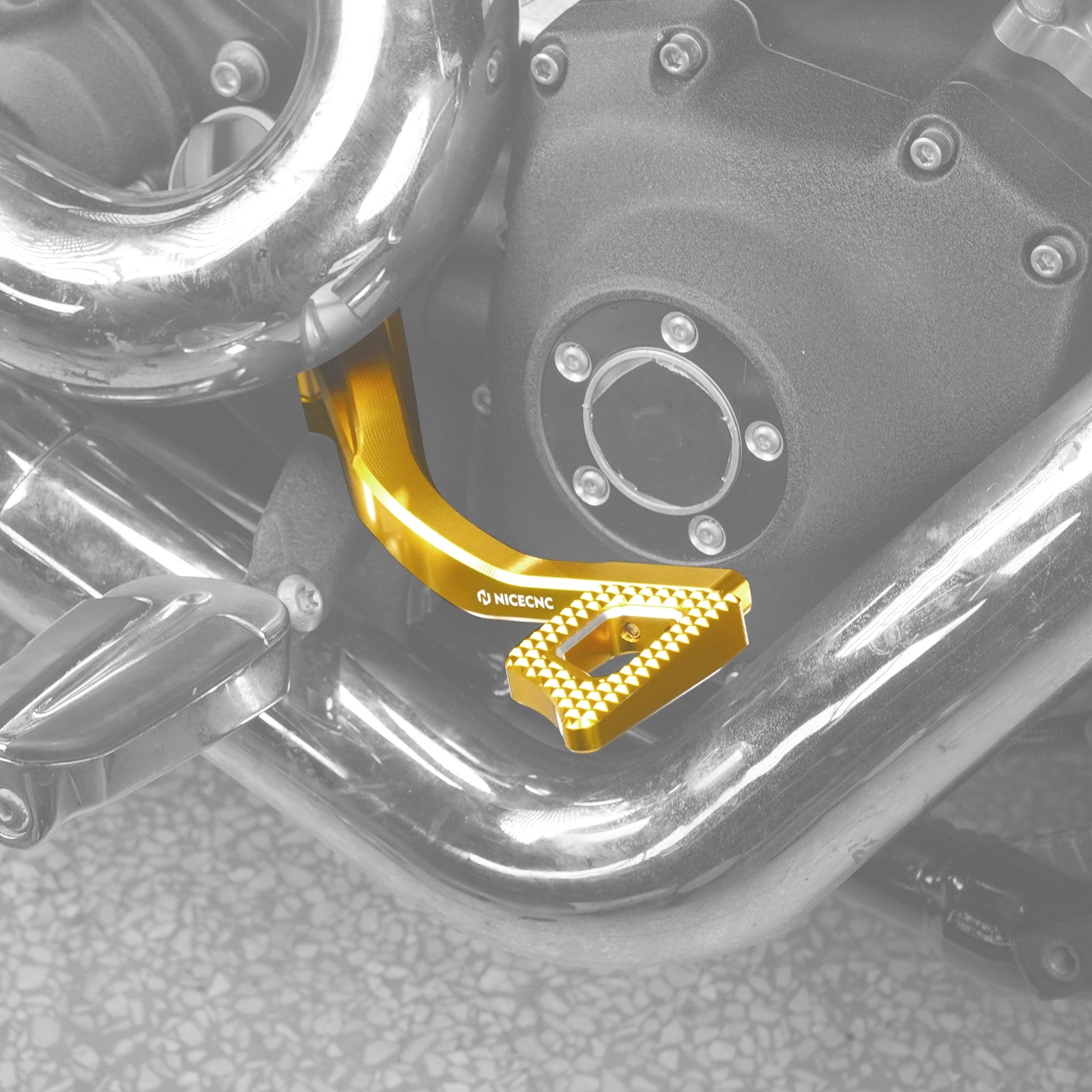 Rear Brake Pedal Lever Kit For Harley Dyna Low Rider Street Bob Super Glide