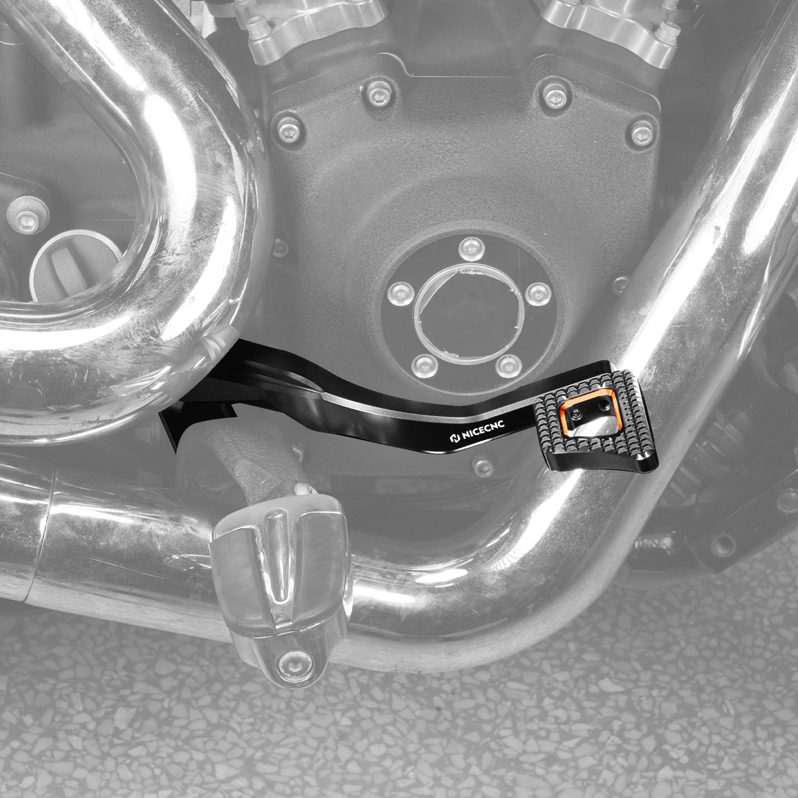 Rear Brake Pedal Lever Kit For Harley Dyna Low Rider Street Bob Super Glide