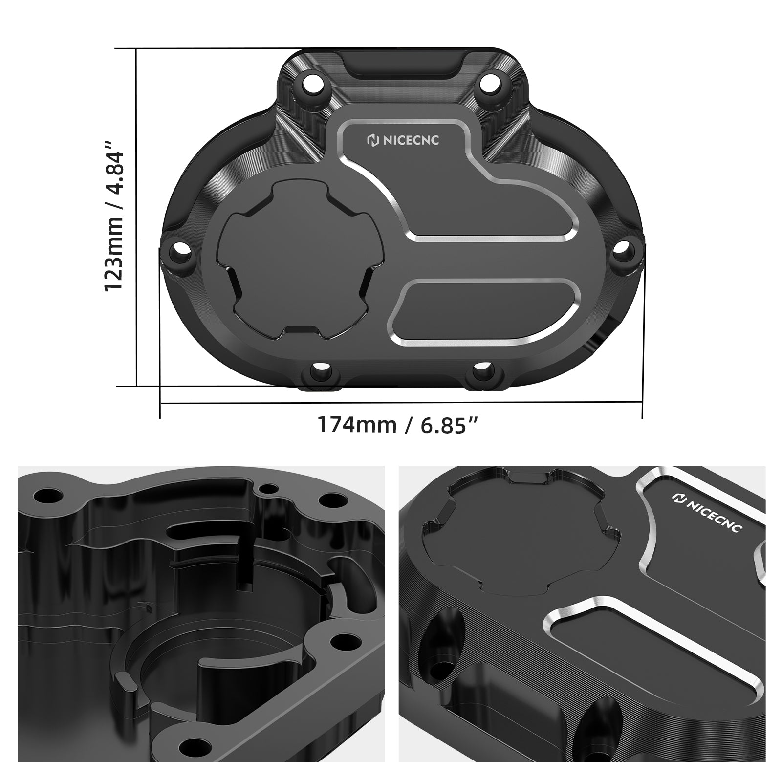 Transmission Side Cover For Harley Dyna Twin Cam Models 2006-2017