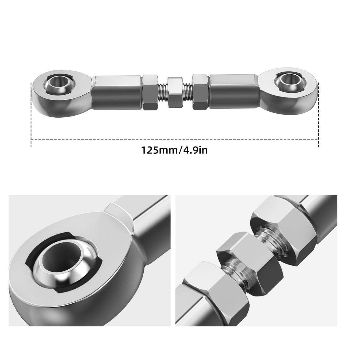 Swingarm Stabilizer Link Kit For Harley Dyna Low Rider Street Fat Bob Super Wide Glide