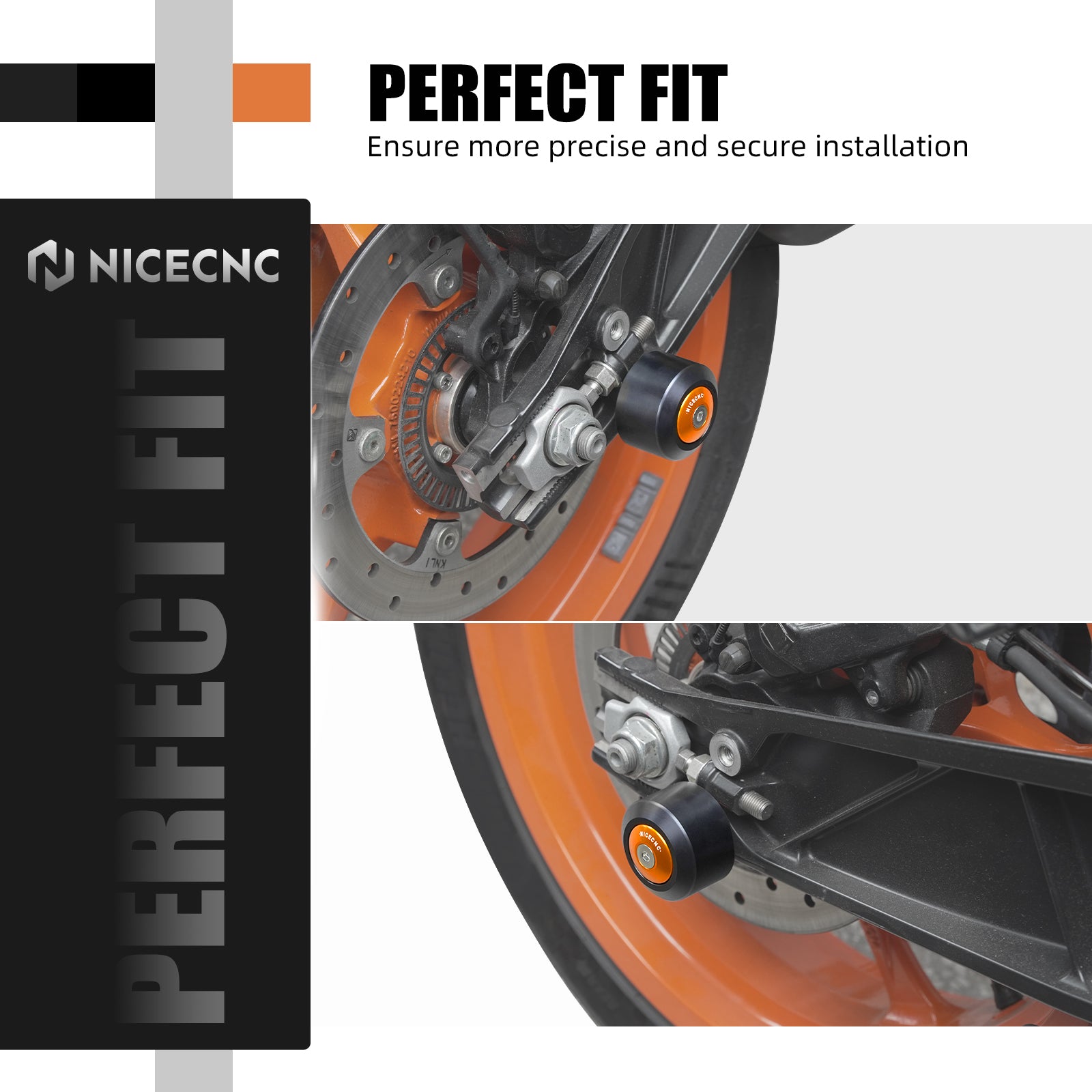 Rear Swingarm Slider Crash Bung Kit For KTM 390/250/125 Duke 2024 RC 390 2022-2023