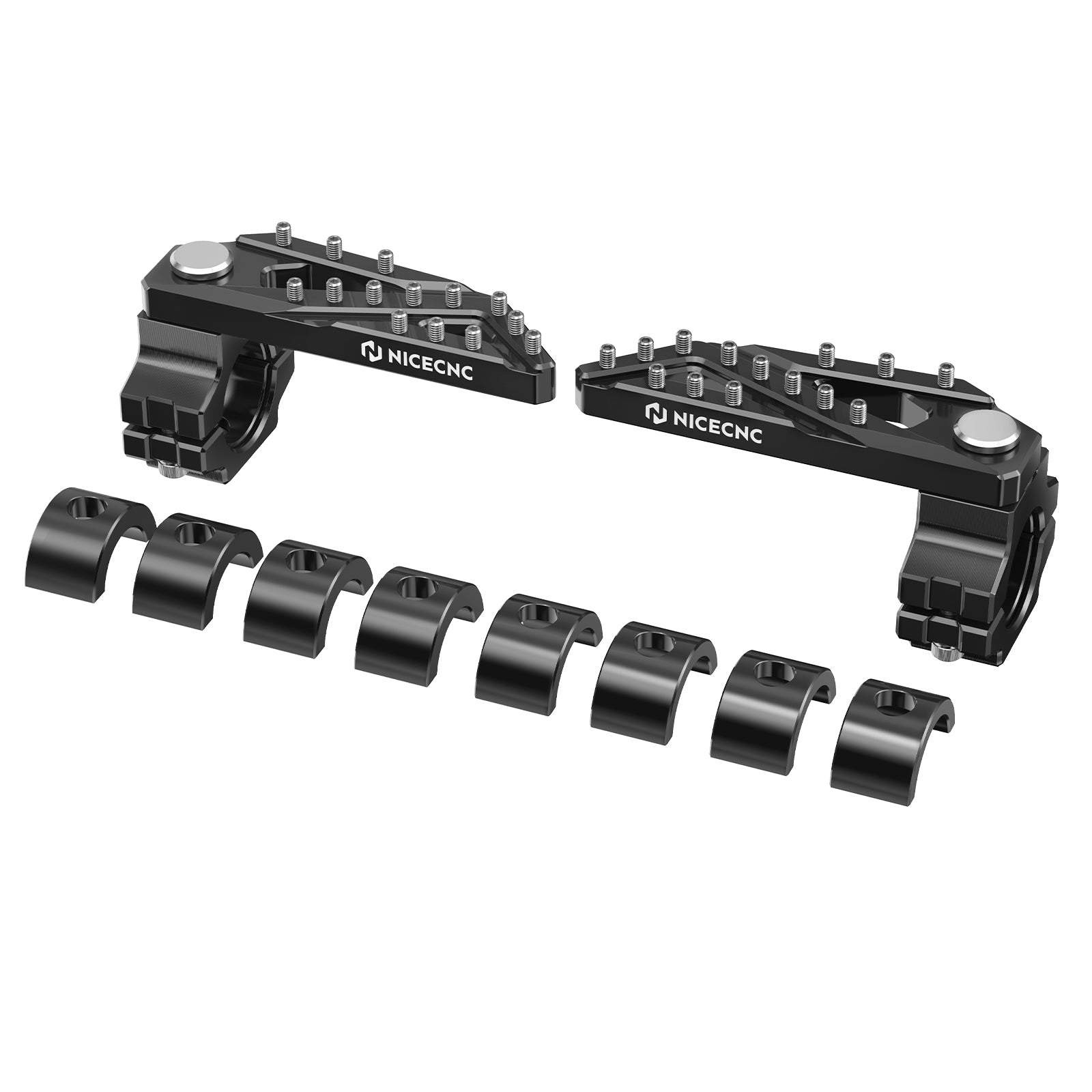 Folding Foot Pegs Footrest Clamps For BMW R 1200 1250 GS ADV