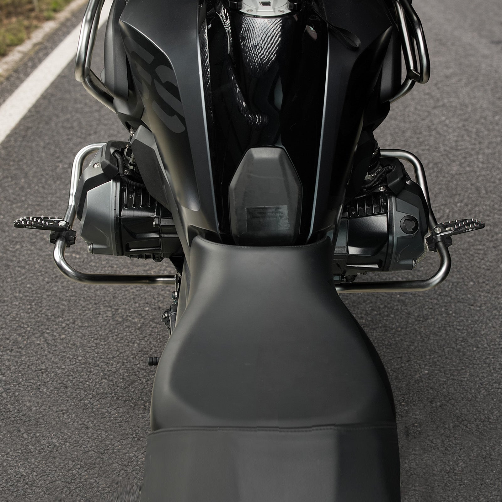 Folding Foot Pegs Footrest Clamps For BMW R 1200 1250 GS ADV