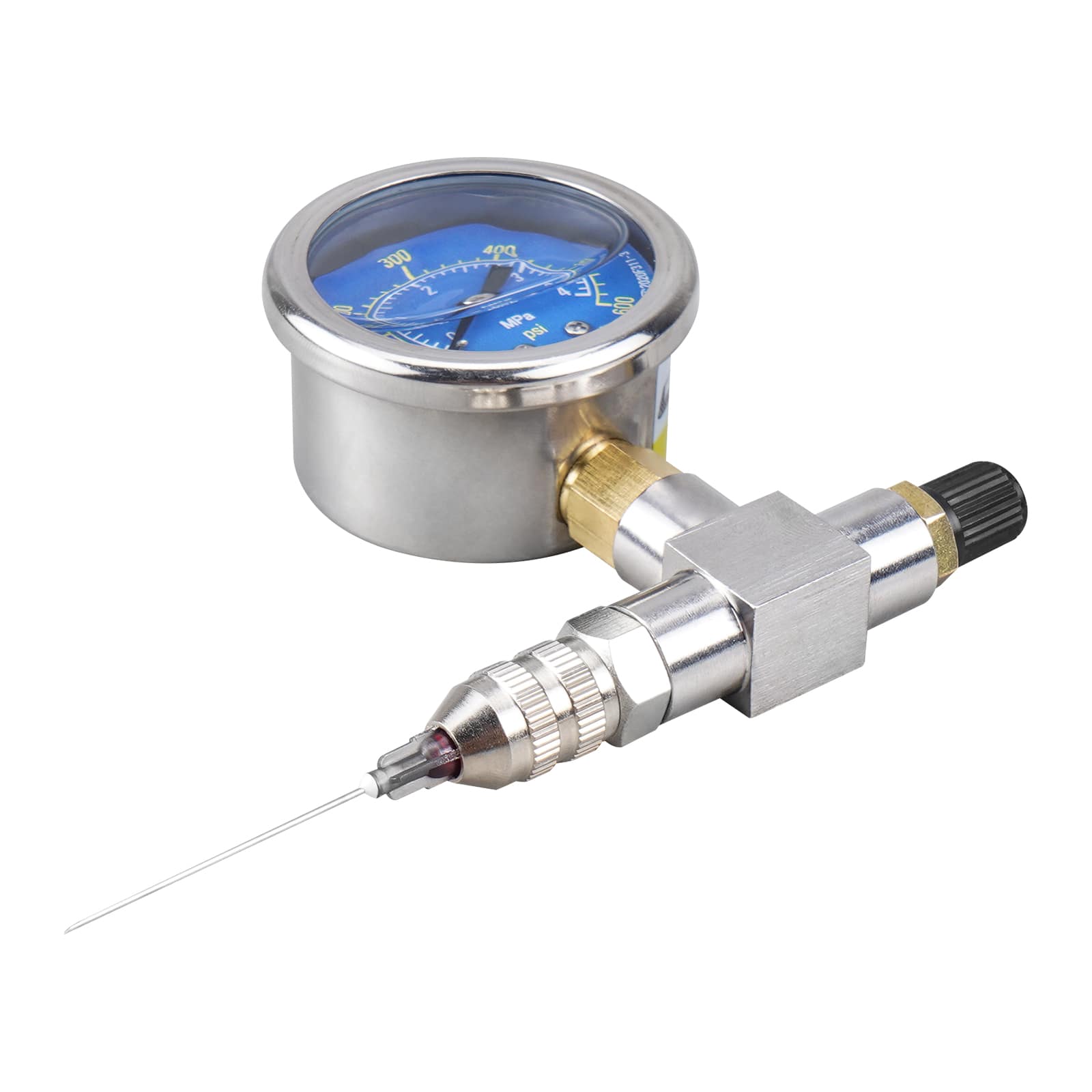 Universal 600psi Shock Nitrogen Gauge Needle Fill Tool For Yamaha YZX Polaris RZR Can Am