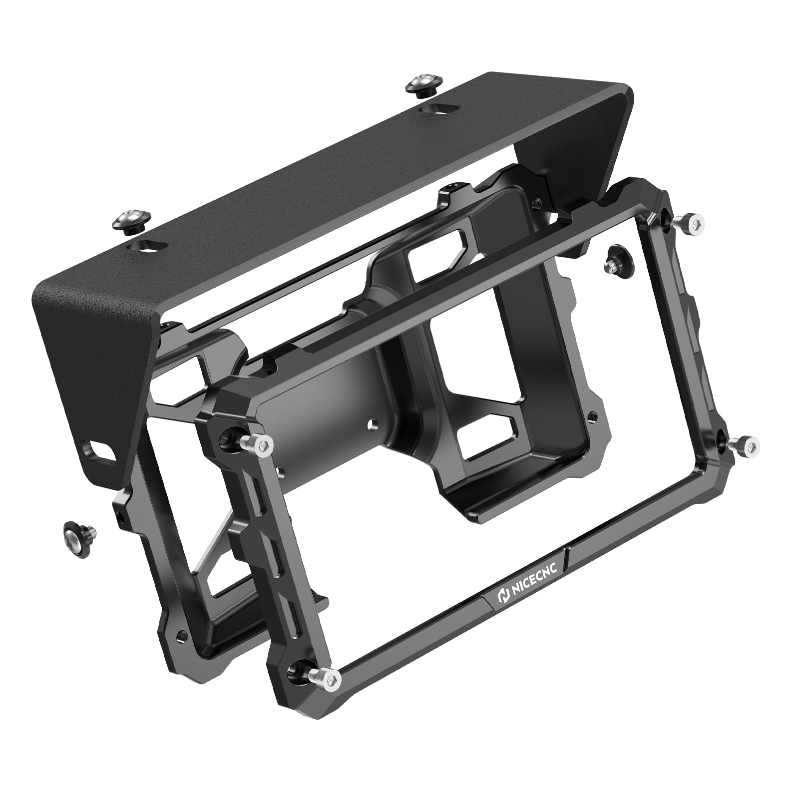 Protective Case + Adjustable Sun Visor Kit For Garmin Zumo XT2 6" Devices