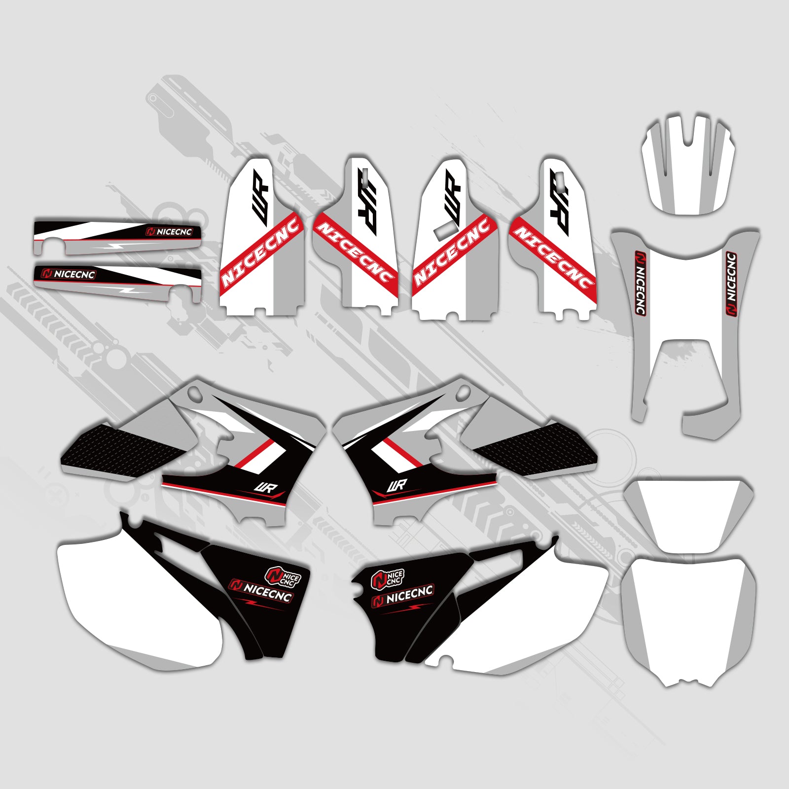 Motorcycle Full Graphics Decals Stickers Kit For YAMAHA WR250F WR450F 2005-2006