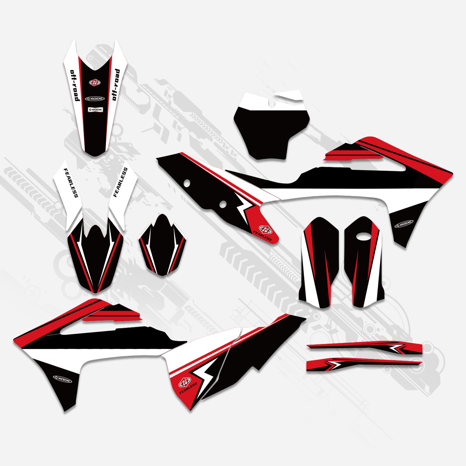 Motorcycle Full Graphics Decals Stickers Kit For GAS GAS MC Motocross 2021-2023