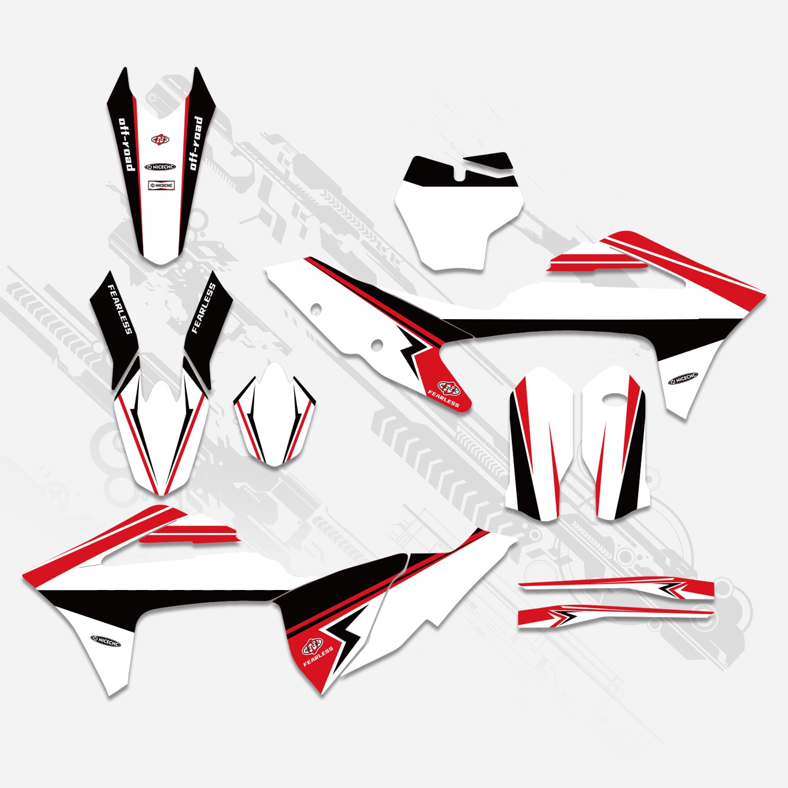 Off-Road Bike Full Graphics Decals Stickers Kit For GAS GAS MC Motocross 2021-2023