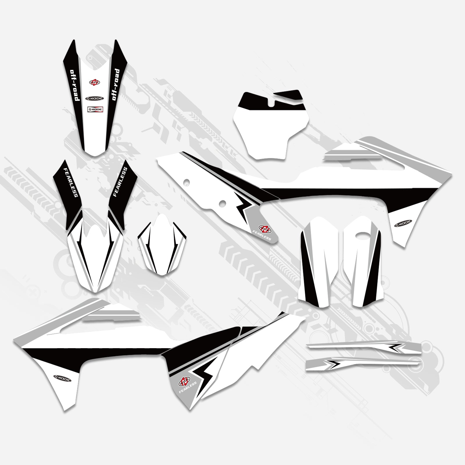 Off-Road Bike Full Graphics Decals Stickers Kit For GAS GAS MC Motocross 2021-2023