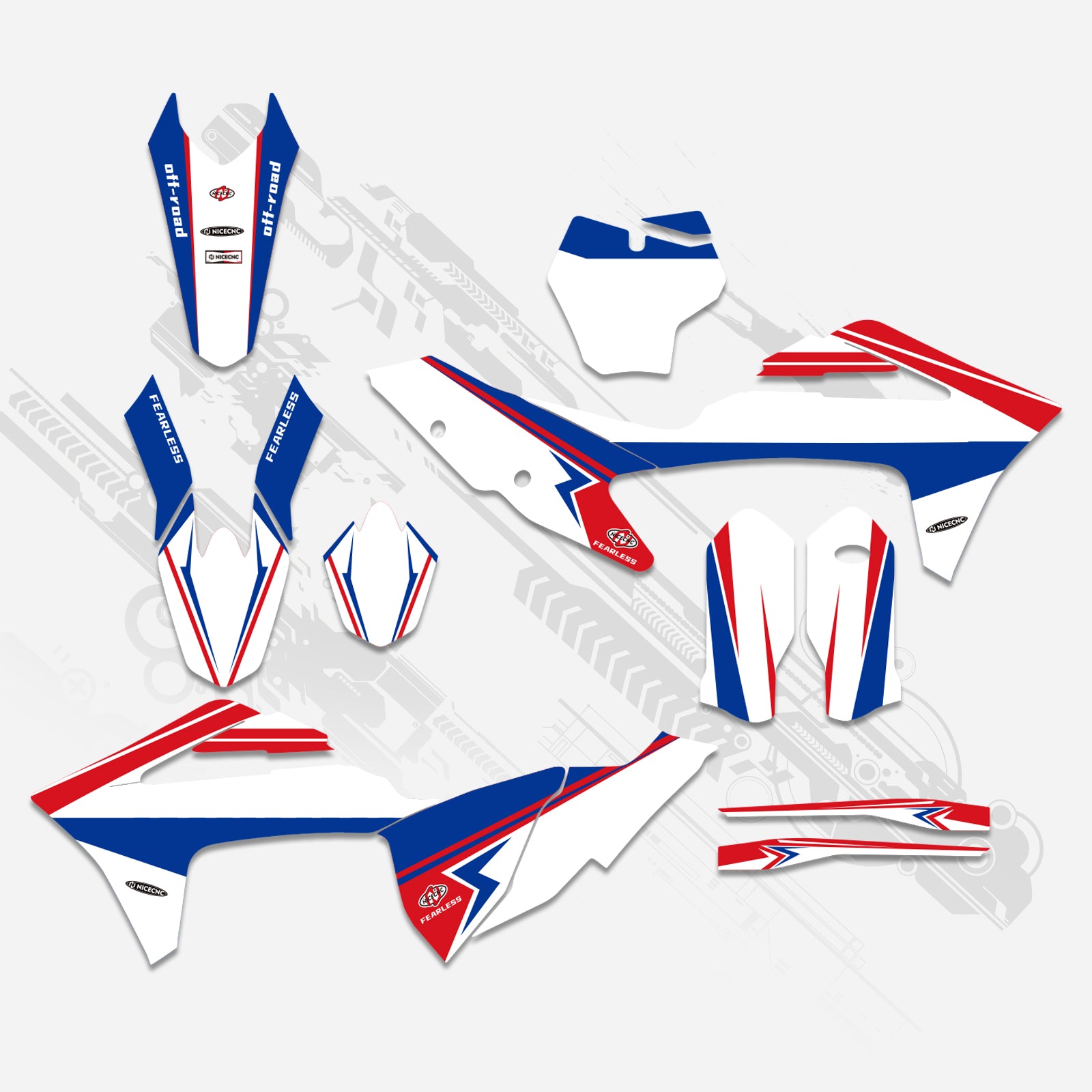 Off-Road Bike Full Graphics Decals Stickers Kit For GAS GAS MC Motocross 2021-2023