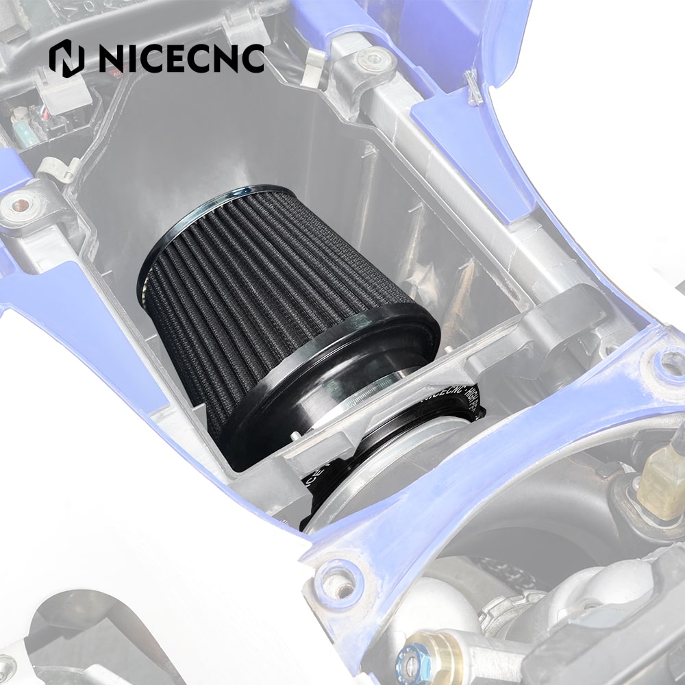 High Flow ATV Air Filter Intake w/ Adapter Kit For Yamaha YFZ450R 2009-2024