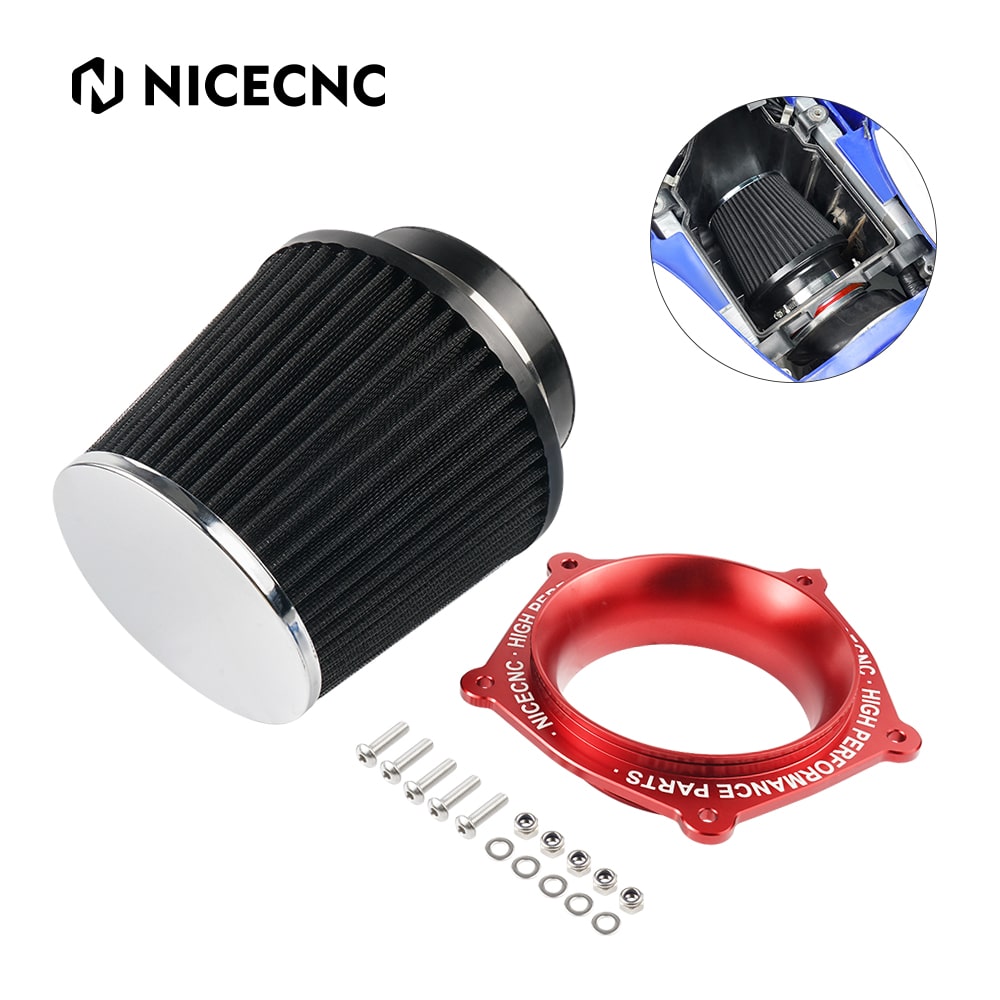 High Flow ATV Air Filter Intake w/ Adapter Kit For Yamaha YFZ450R 2009-2024