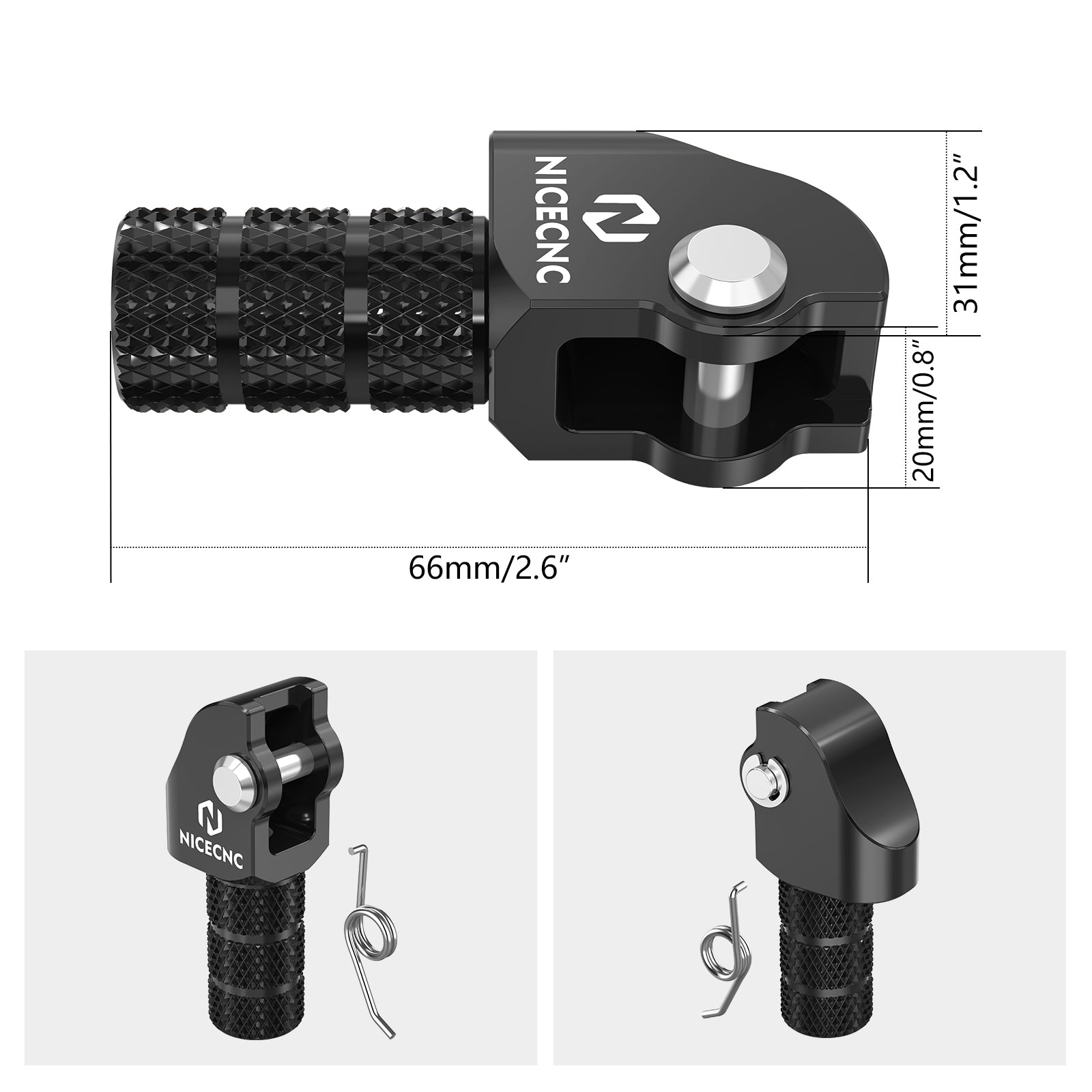 Adjustable Shift Lever Tip For KTM 125-500 XCF EXCF XCW 2017-2024 Husqvarna 125-501 GasGas