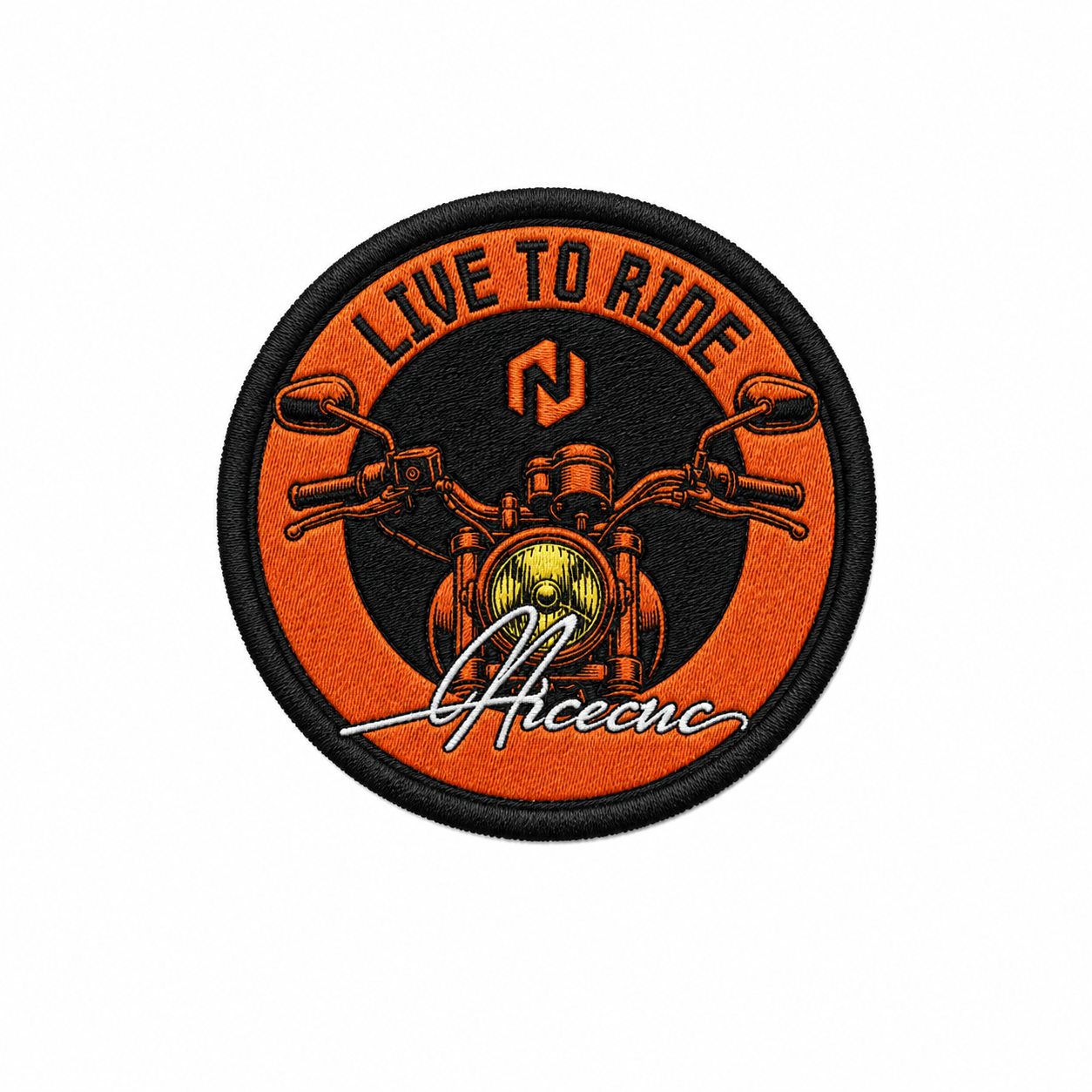 NICECNC 3PCS "Live to Ride" Embroidered Patch Set