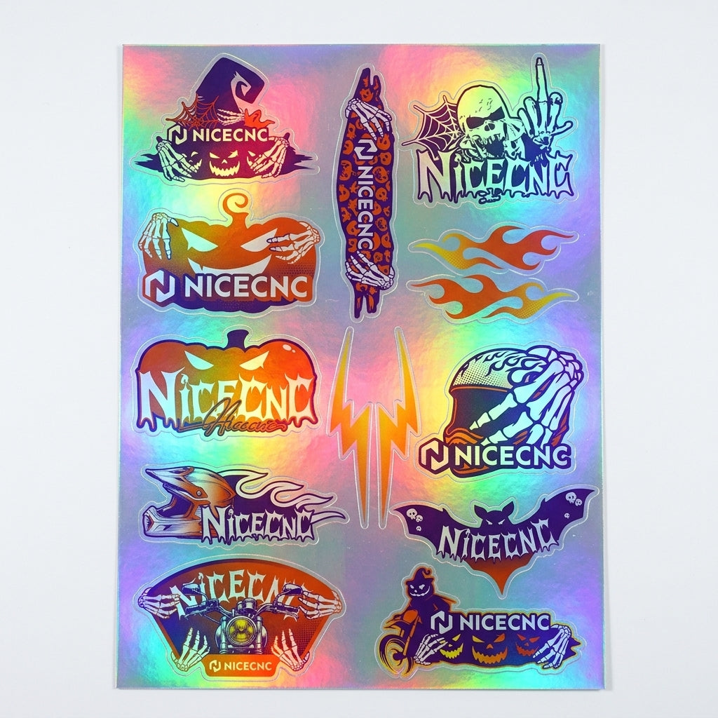 NICECNC Motorcycle PVC Holo Stickers