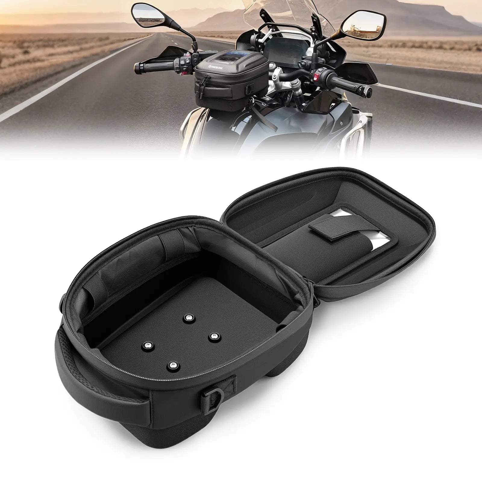 Quick-Release Motorcycle Tank Bag For BMW R 1250 GS Push-Pull Lock System Waterproof