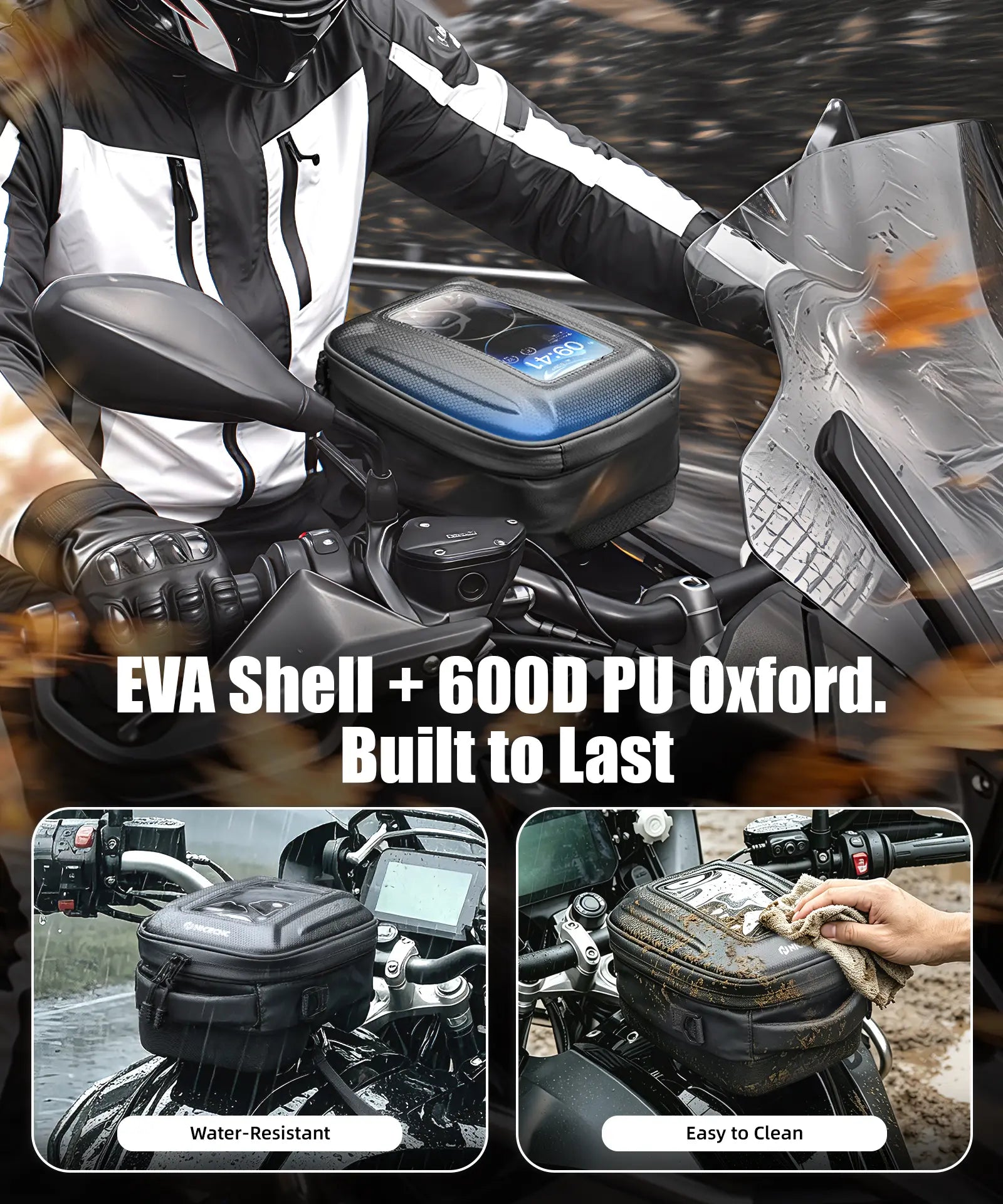 Quick-Release Motorcycle Tank Bag For BMW R 1250 GS Push-Pull Lock System Waterproof