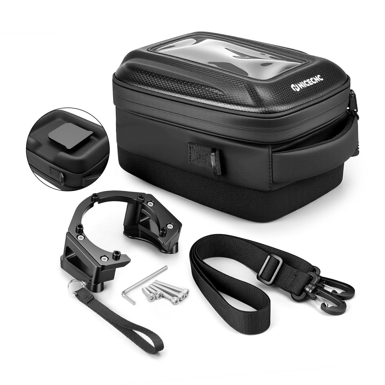 Quick-Release Tank Bag For Honda Africa Twin CRF 1100L Push-Pull Lock System