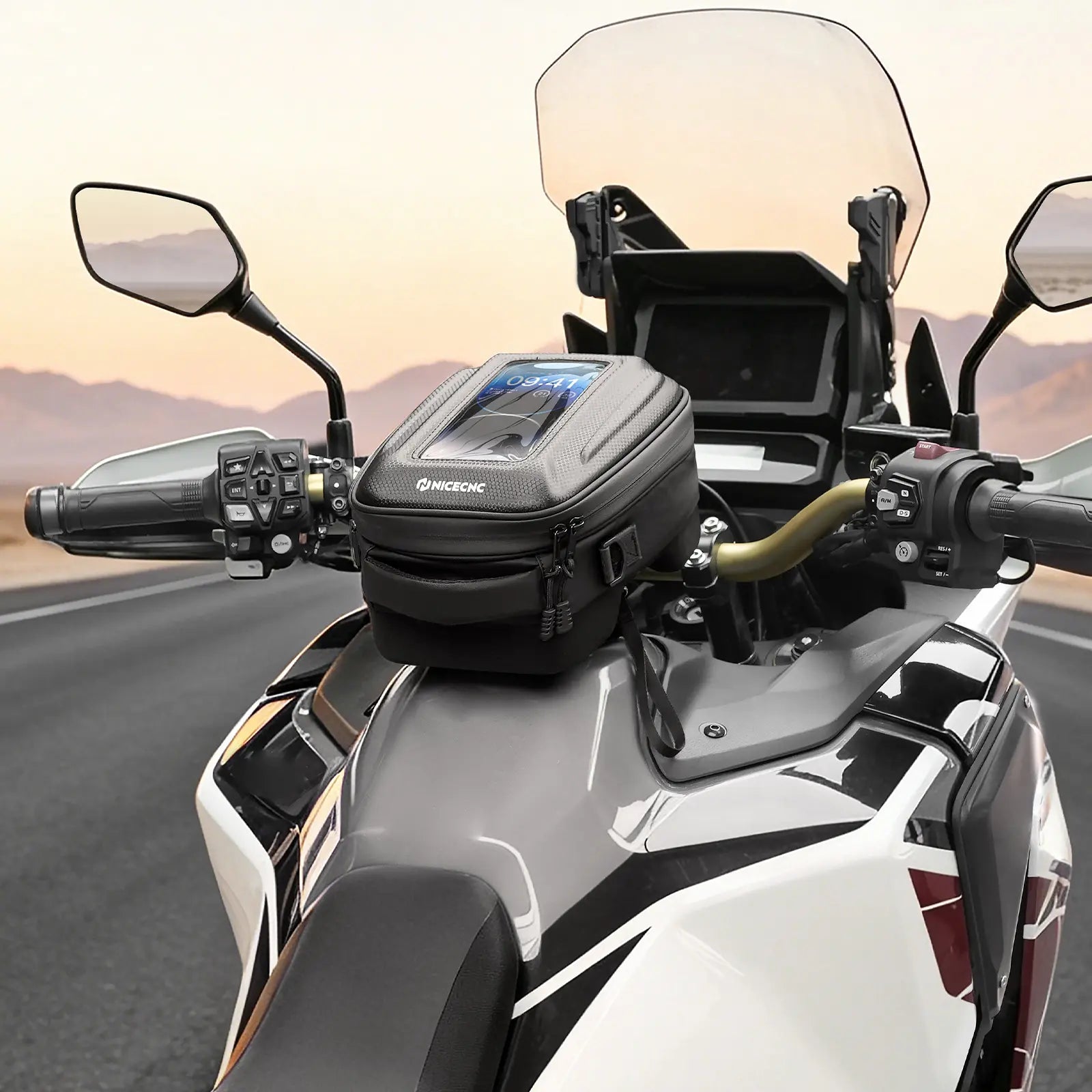 Quick-Release Tank Bag For Honda Africa Twin CRF 1100L Push-Pull Lock System