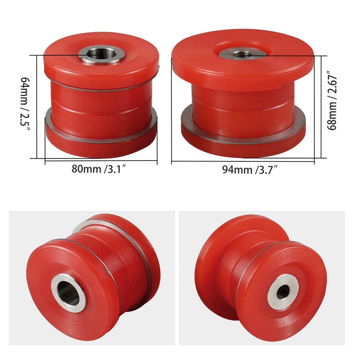 Polyurethane Rear Subframe Sub Frame Bushings Kit For BMW E46 X3 E83