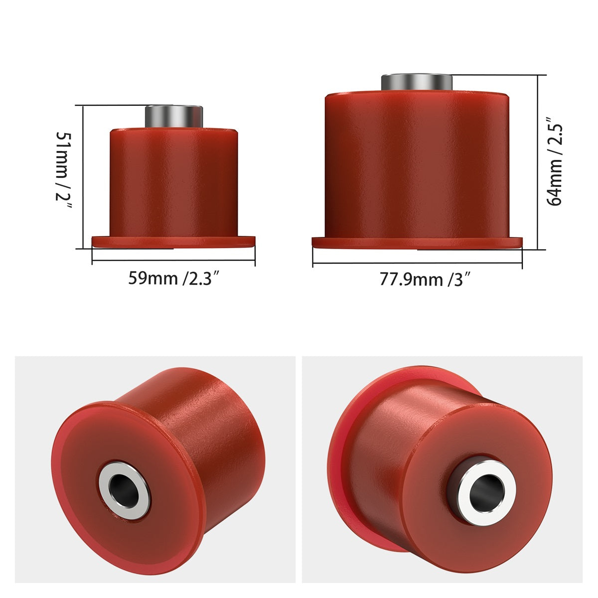 Polyurethane Differential Mount Bushing Kit For BMW E46 Z4 E85 X3 E83