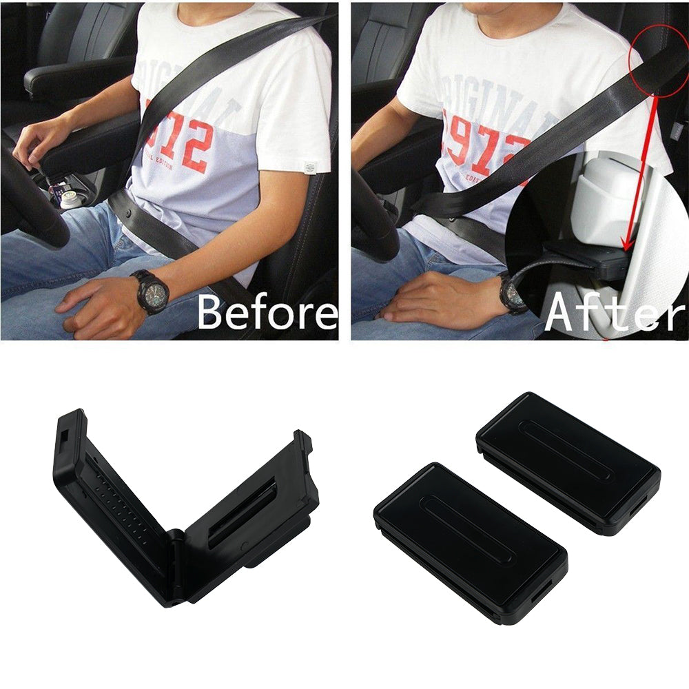 Universal Car Seat 52mm Safety Belt Tension Adjuster Clips Clamp Stopper Buckle